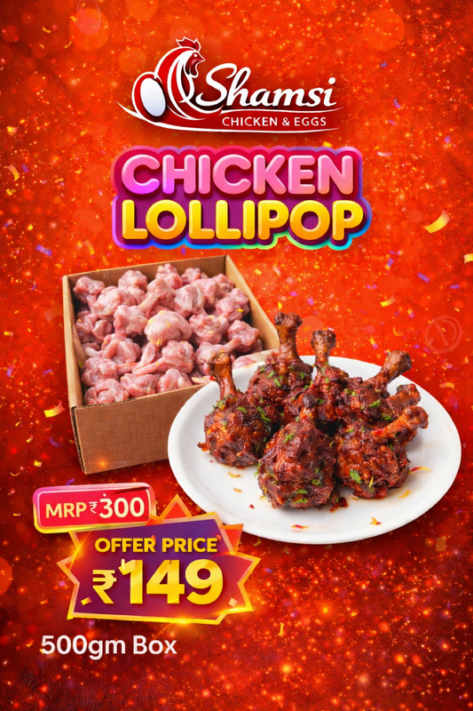 Fresh Chicken Lollipop – Ready-to-Cook Party Cut