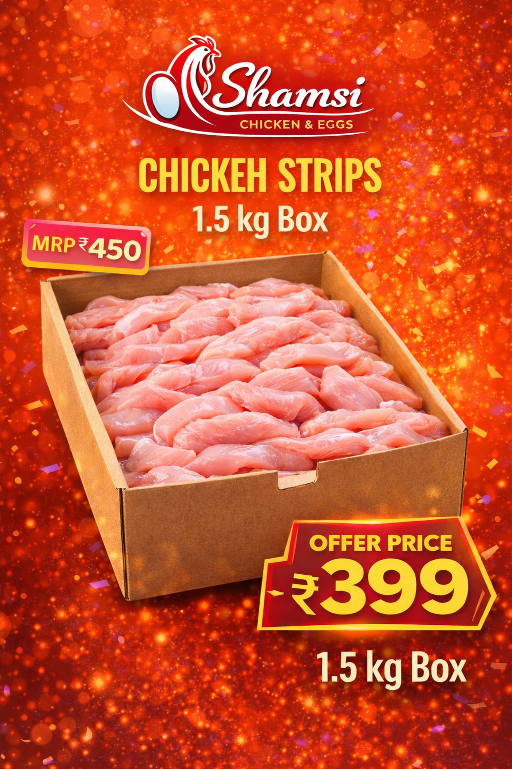 Fresh Chicken Strips – Boneless, Lean & High Protein