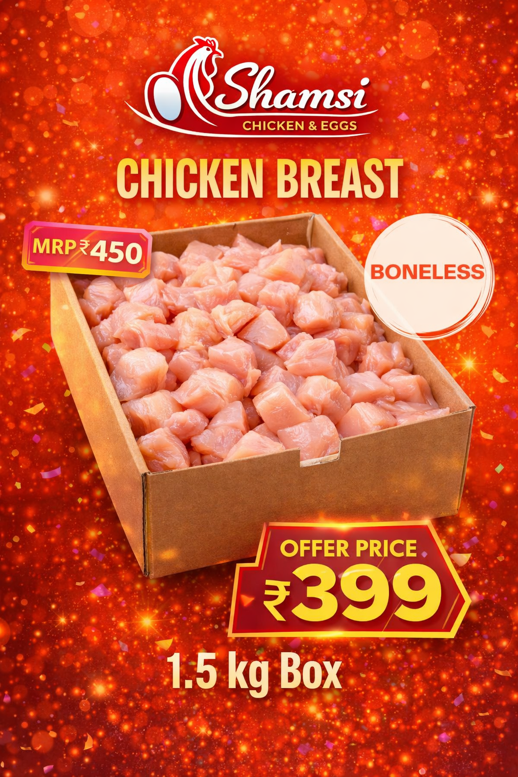 Fresh Chicken Cubes – Boneless, Lean & High Protein